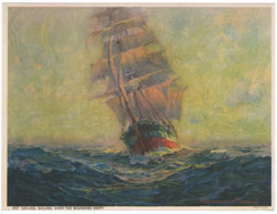 Vintage prints of sailing, ships, boat, marine views